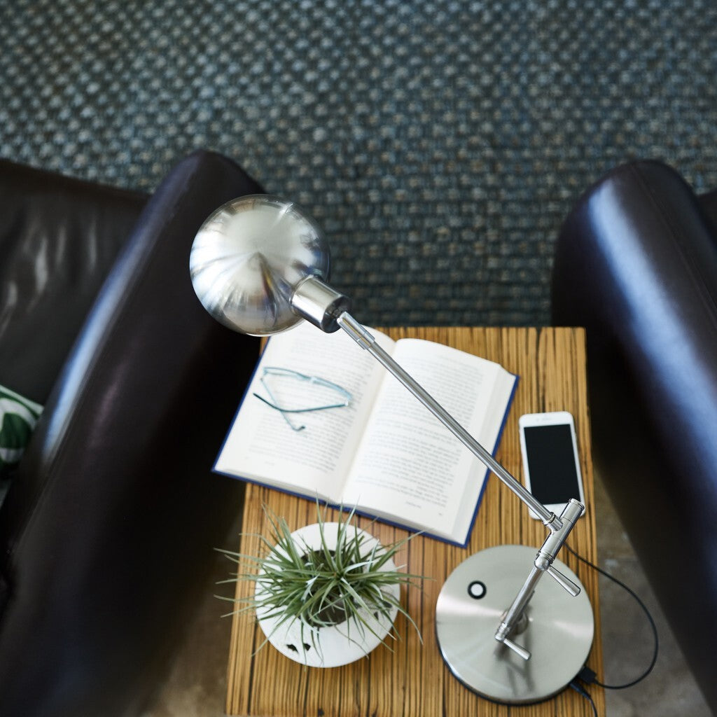 Brushed Nickel LED Adjustable Desk Lamp LuxuryLifeWay Online Store