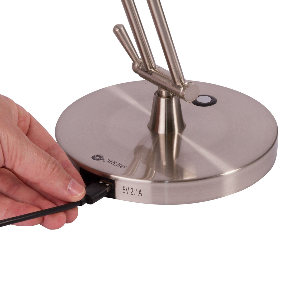 Brushed Nickel LED Adjustable Desk Lamp LuxuryLifeWay Online Store