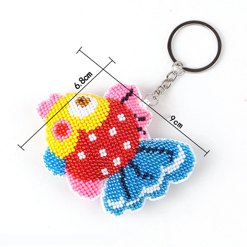 Cute Handmade DIY Full Beaded Keychain Pendant LadyShow.Store