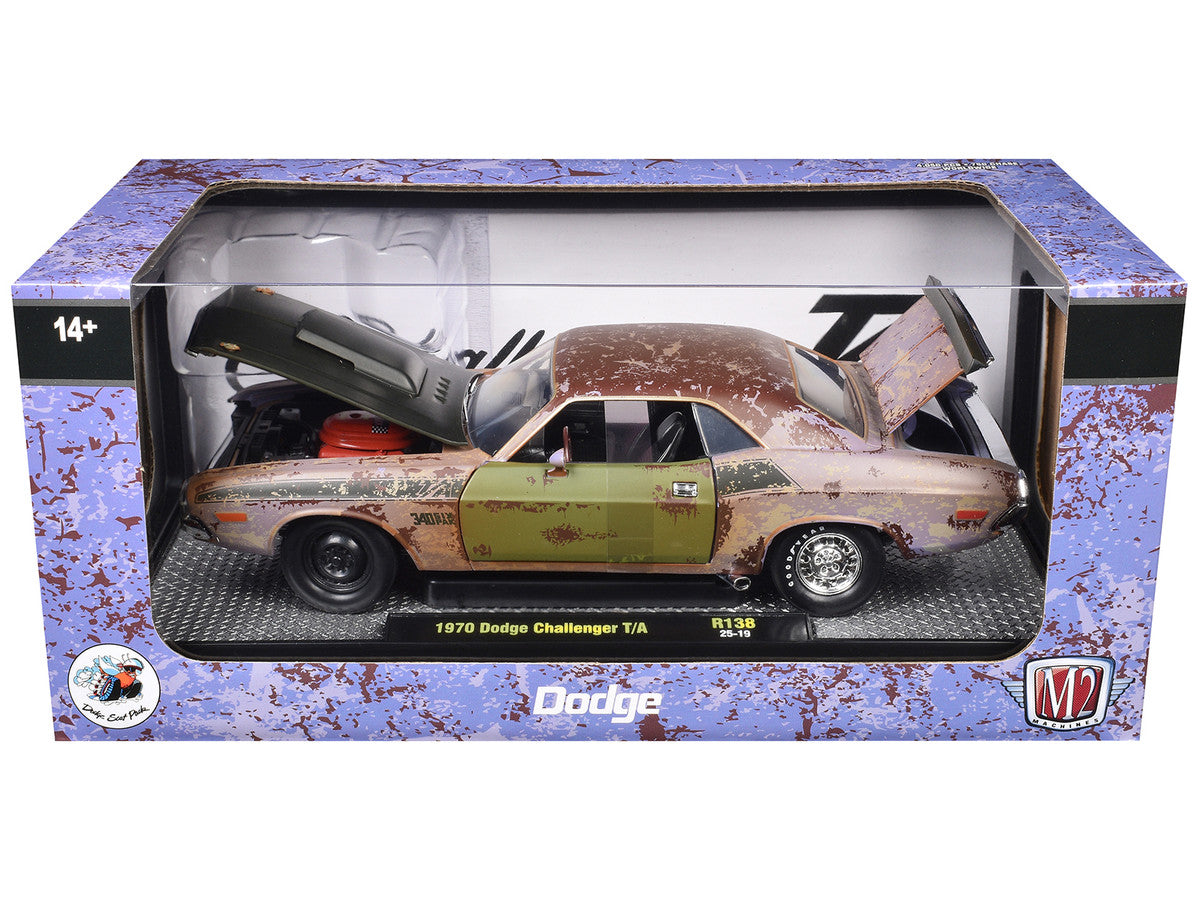 1970 Dodge Challenger T/A Rusted Limited Edition to 4050 pieces Worldwide 1/24 Diecast Model Car by M2 Machines LuxuryLifeWay Online Store