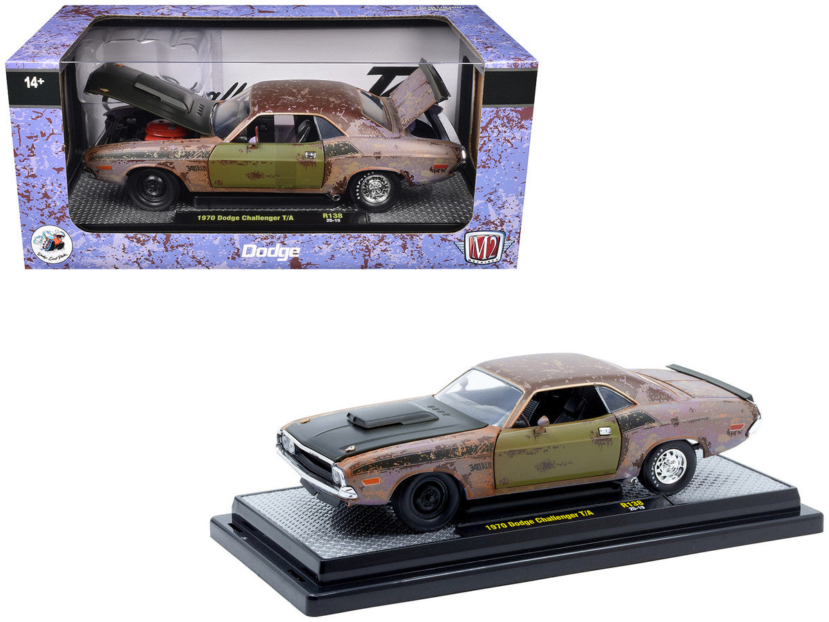 1970 Dodge Challenger T/A Rusted Limited Edition to 4050 pieces Worldwide 1/24 Diecast Model Car by M2 Machines LuxuryLifeWay Online Store