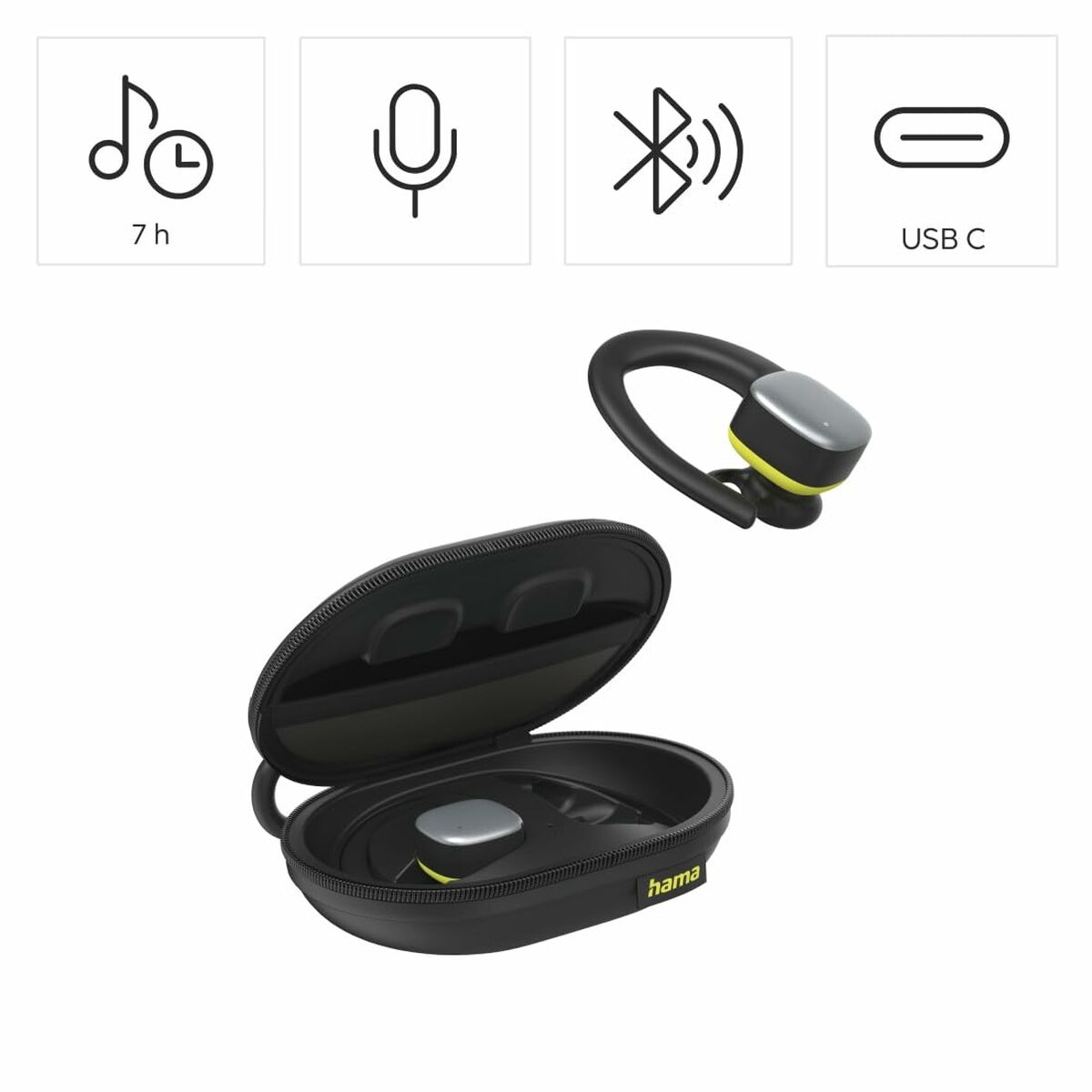 Headphones Hama 00184113 Black LuxuryLifeWay Online Store