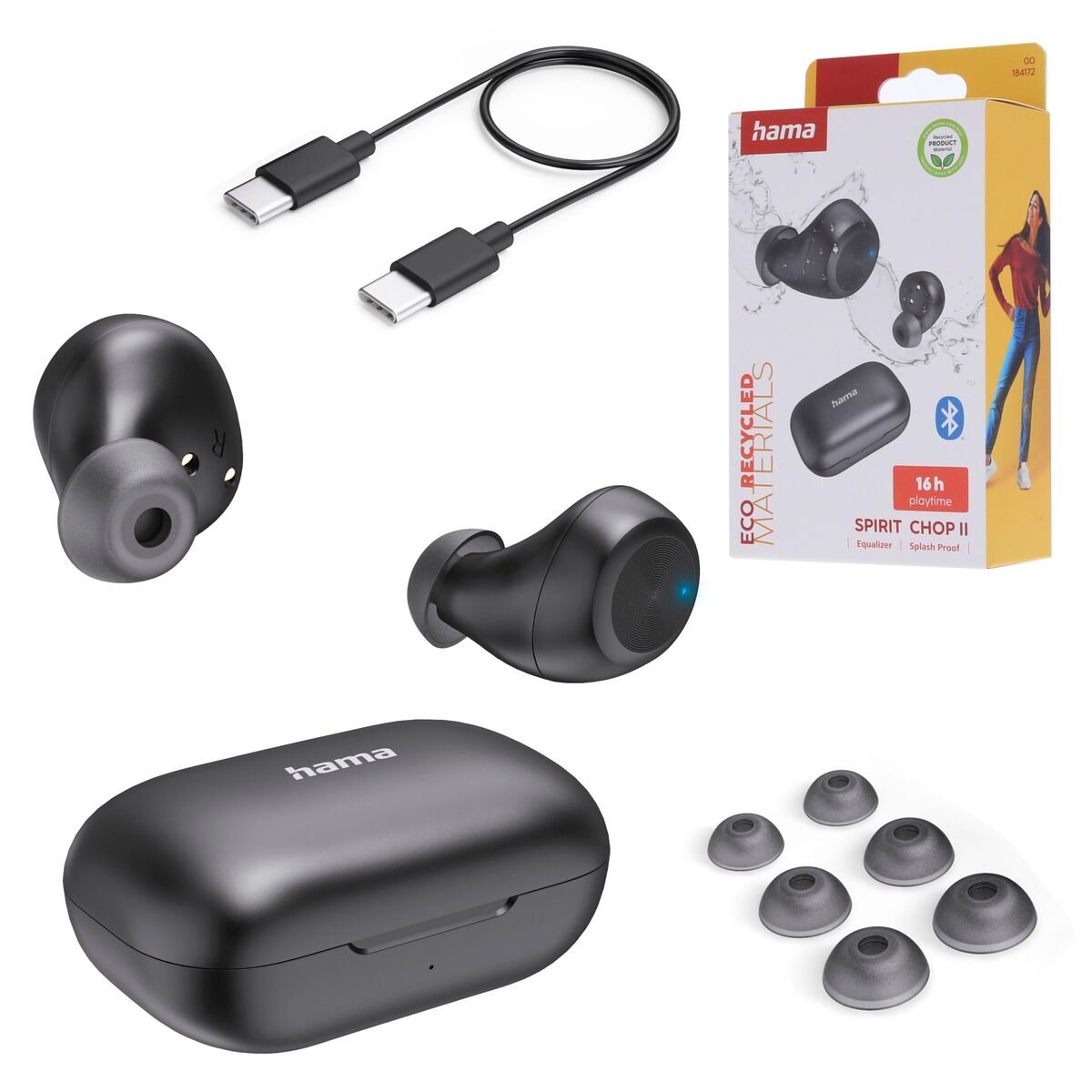 Headphones Hama 00184172 Black LuxuryLifeWay Online Store