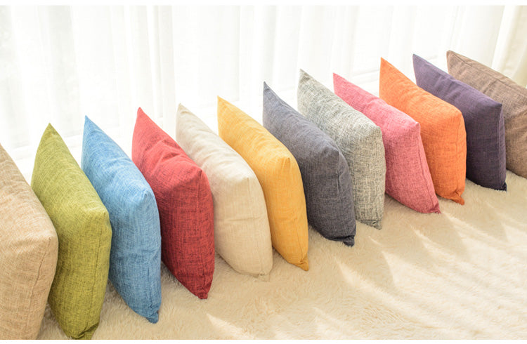 Solid color pillow cushion sofa cushion pillowcase