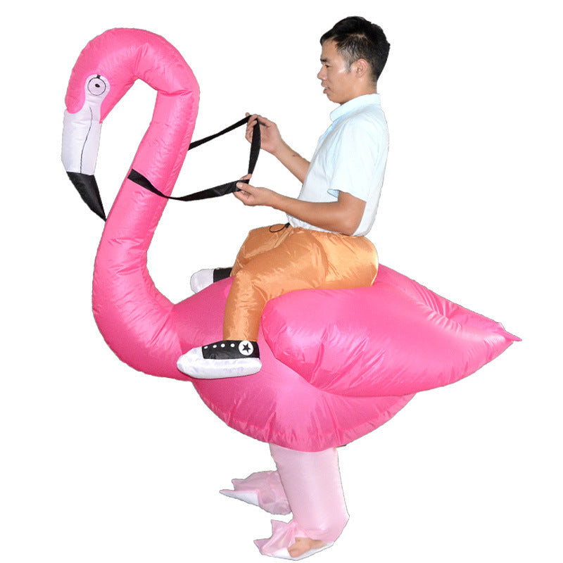 Creative toys Halloween Christmas Flamingo cosplay dress up inflatable suit party spoof costume props LuxuryLifeWay Online Store