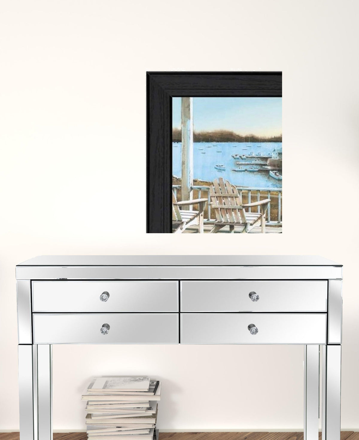 Set Of Two Lake Side Black Framed Print Wall Art LuxuryLifeWay Online Store