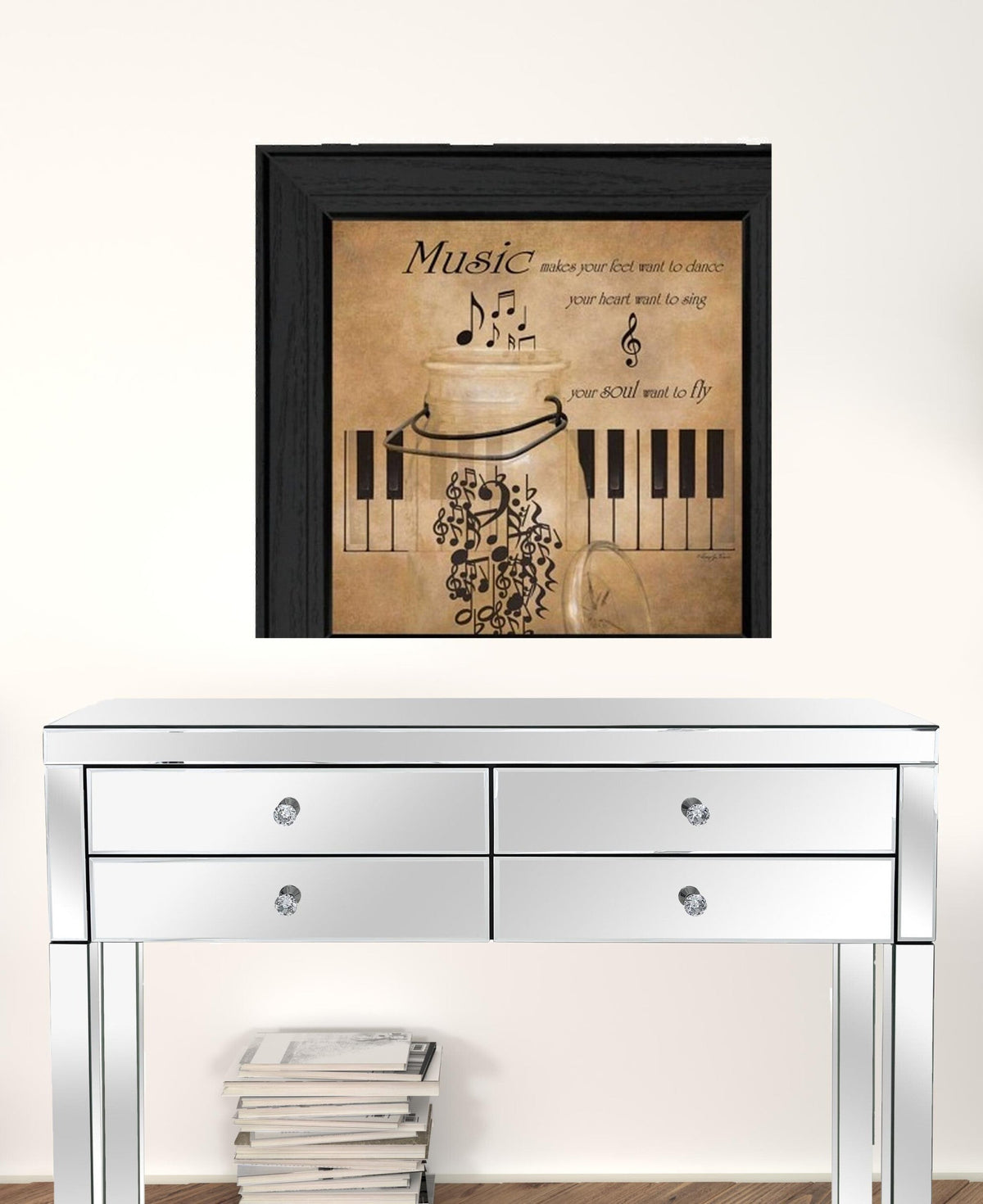 Set Of Two Music 3 Black Framed Print Wall Art LuxuryLifeWay Online Store