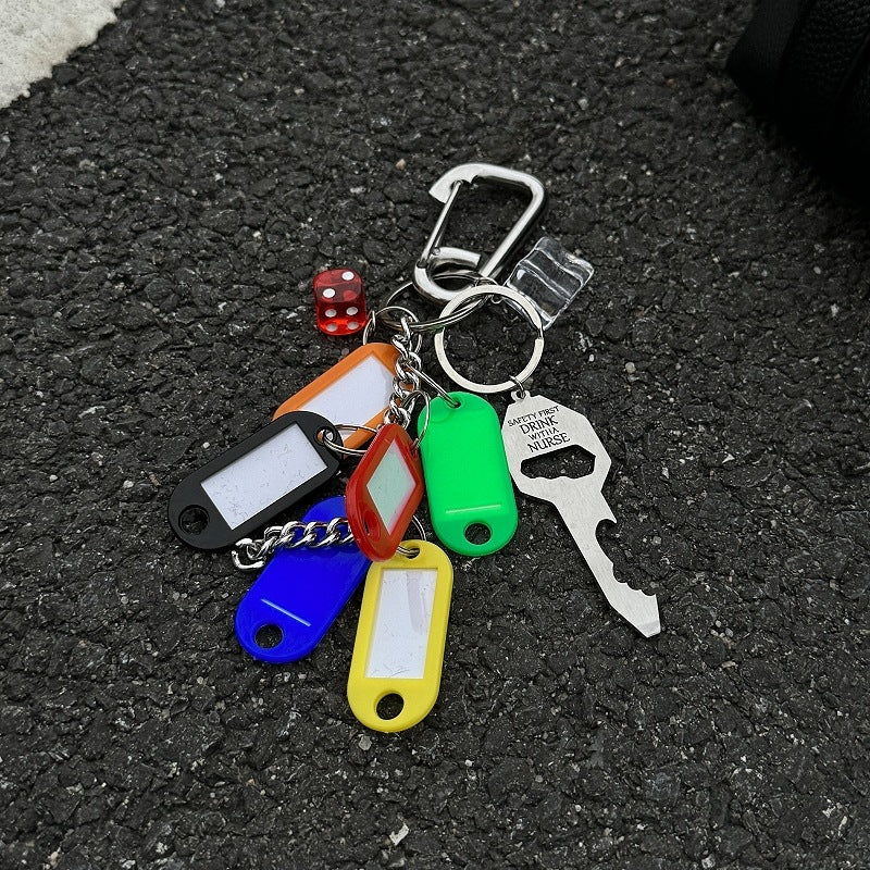 Fashion Personality Multi-element Pendant Keychain LadyShow.Store