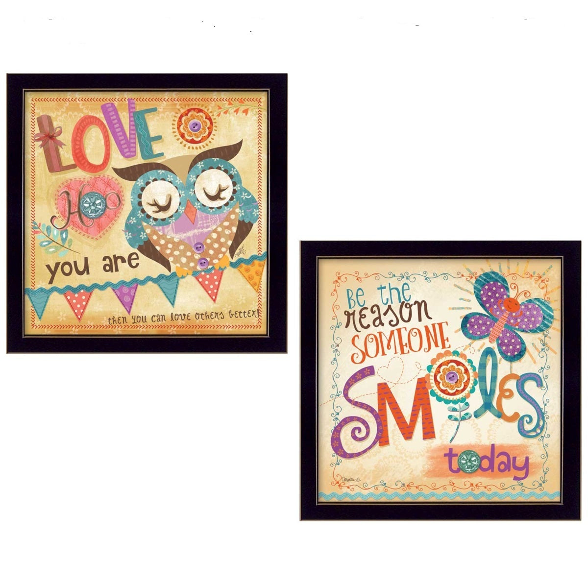 Set Of Two Be the Reason Black Framed Print Wall Art LuxuryLifeWay Online Store