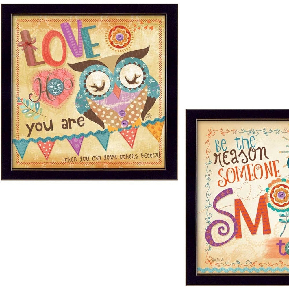 Set Of Two Be the Reason Black Framed Print Wall Art LuxuryLifeWay Online Store