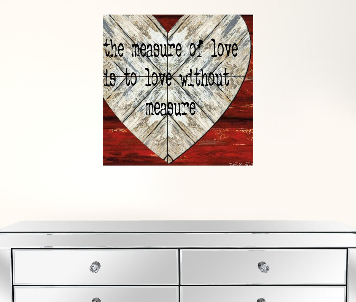 Set Of Two Love is Patient or Measure 1 White Framed Print Wall Art LuxuryLifeWay Online Store