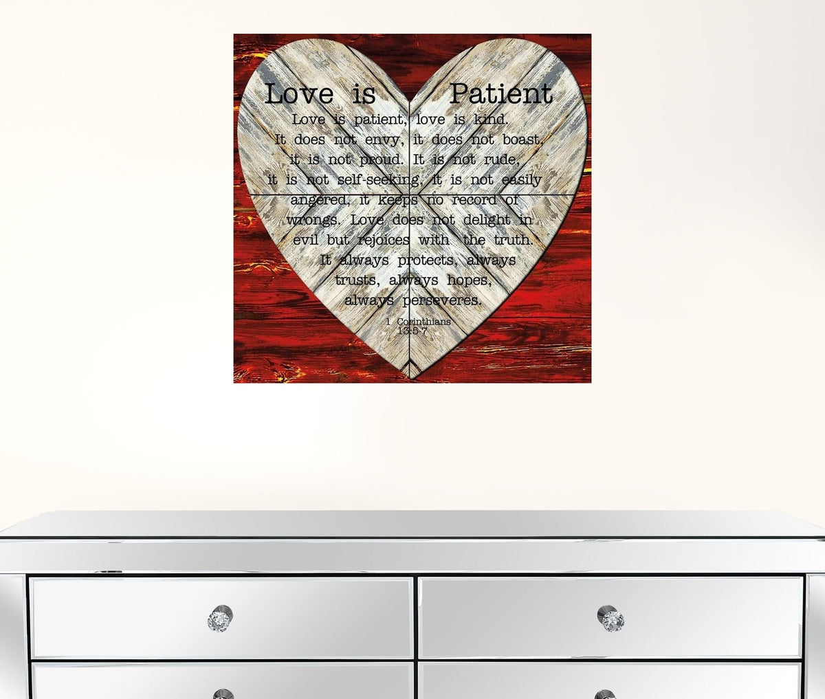 Set Of Two Love is Patient or Measure 2 Black Framed Print Wall Art LuxuryLifeWay Online Store