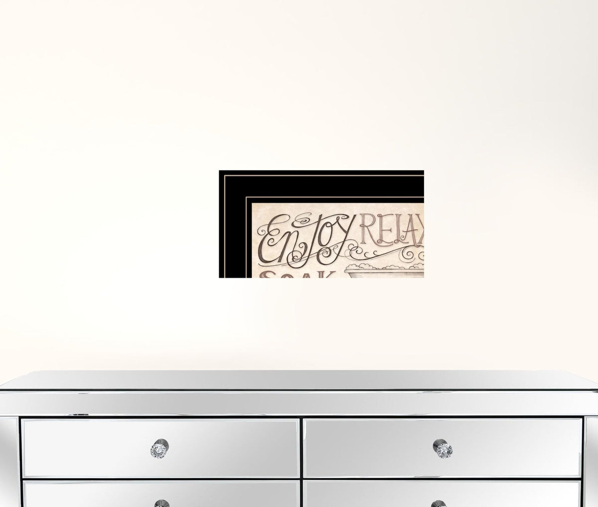Set Of Two Soak and Unwind 3 Black Framed Print Bathroom Wall Art LuxuryLifeWay Online Store