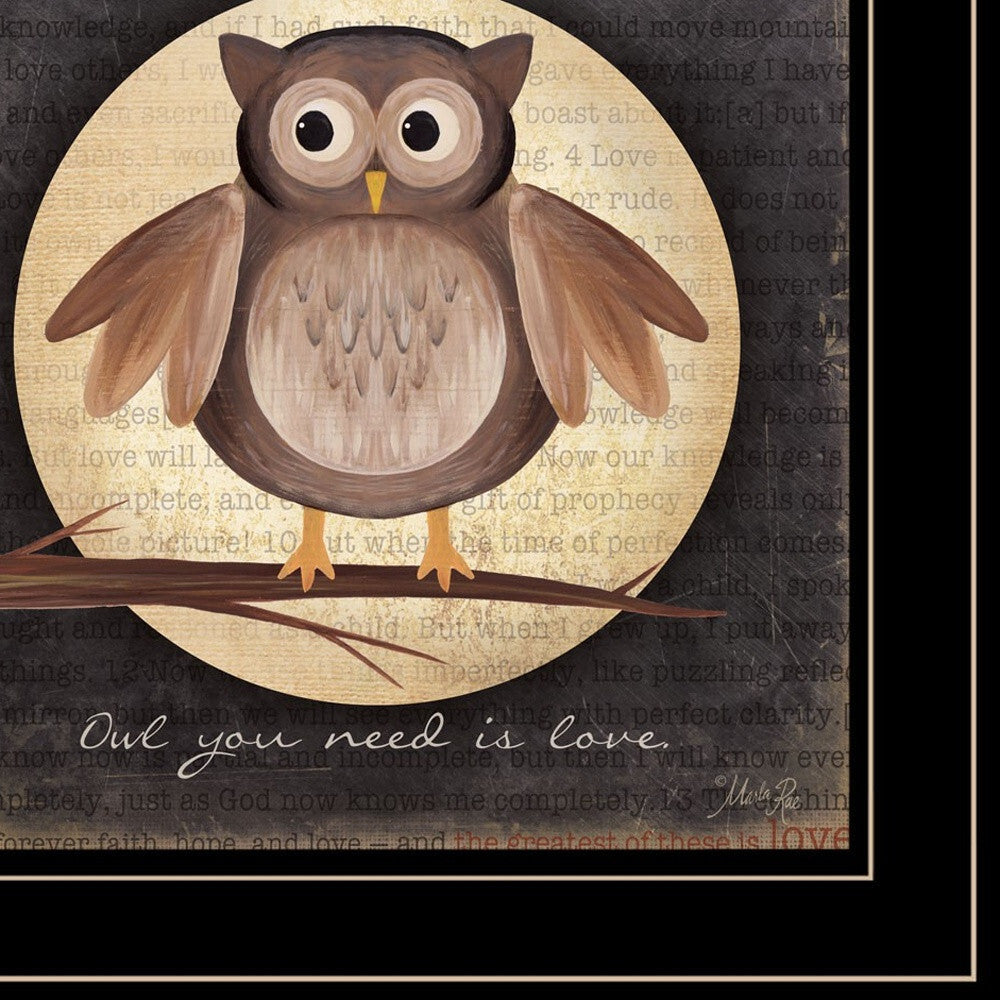 Set Of Two Owl Always Love and Need You 2 Black Framed Print Wall Art LuxuryLifeWay Online Store