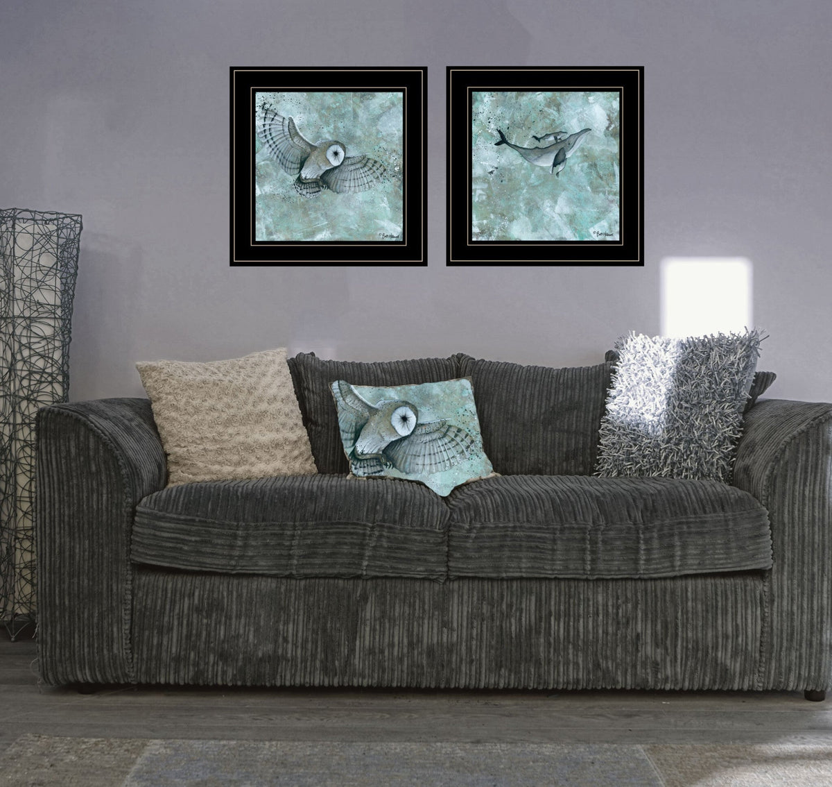Set Of Two Wildlife 2 Black Framed Print Wall Art LuxuryLifeWay Online Store