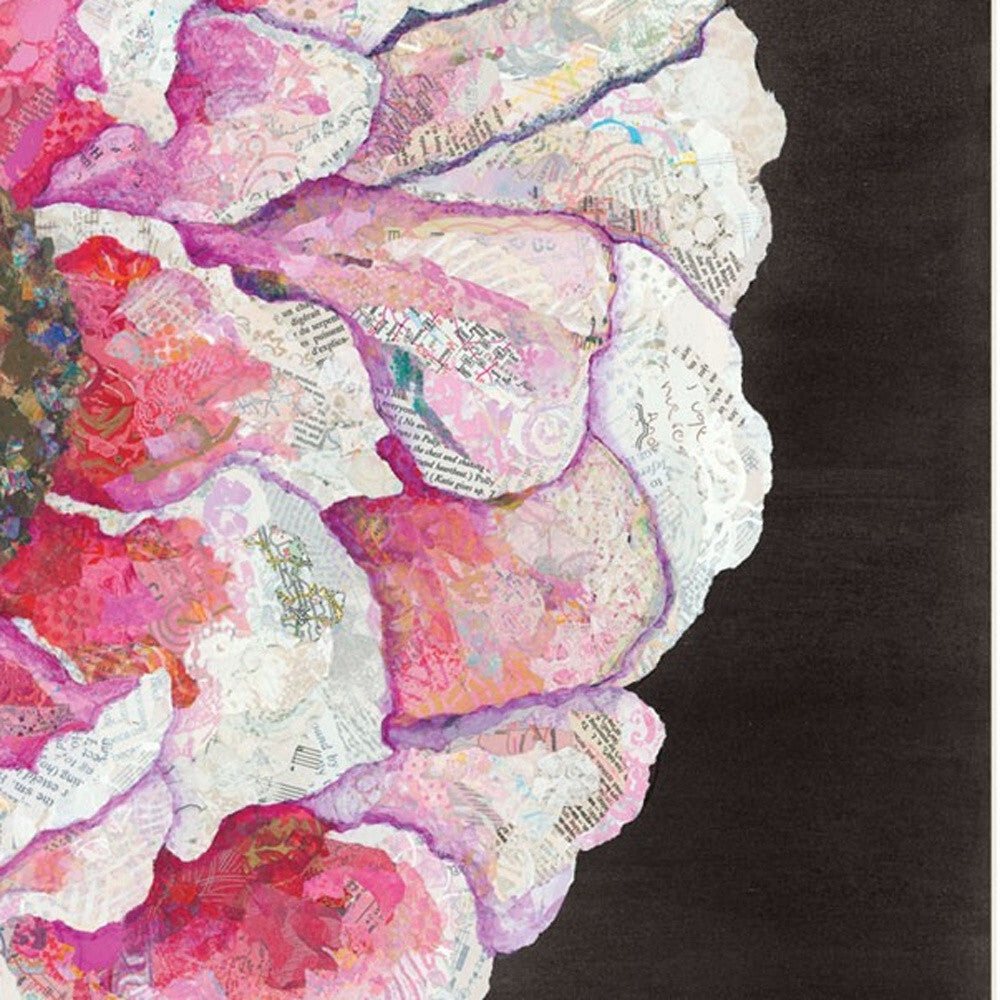 Set Of Two Blooms on Black 1 White Framed Print Wall Art LuxuryLifeWay Online Store
