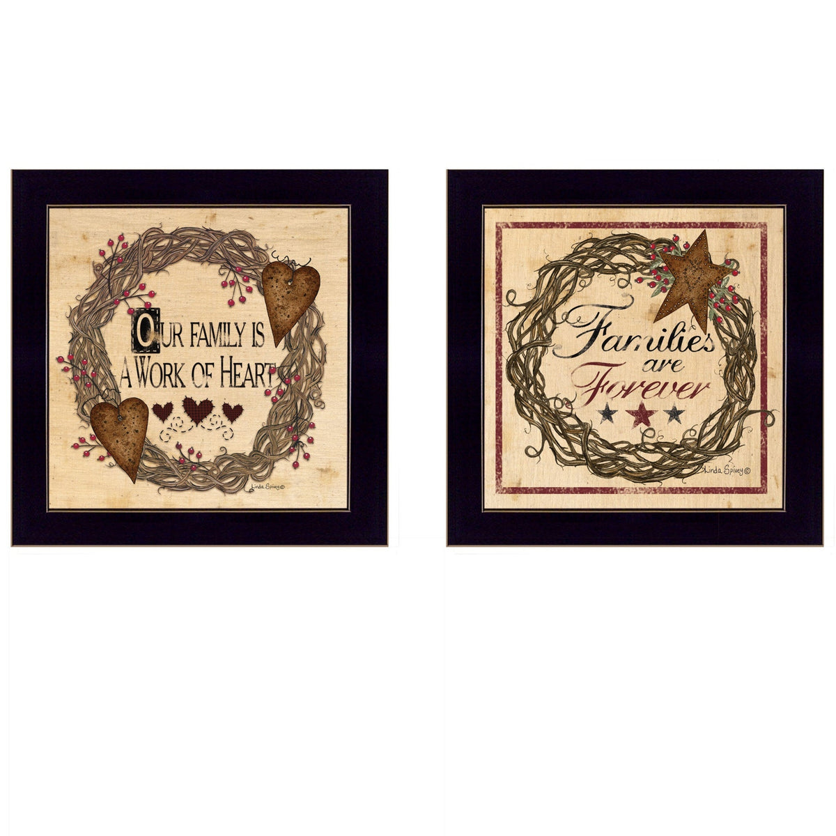 Set Of Two Family Wisdom II Black Framed Print Wall Art LuxuryLifeWay Online Store