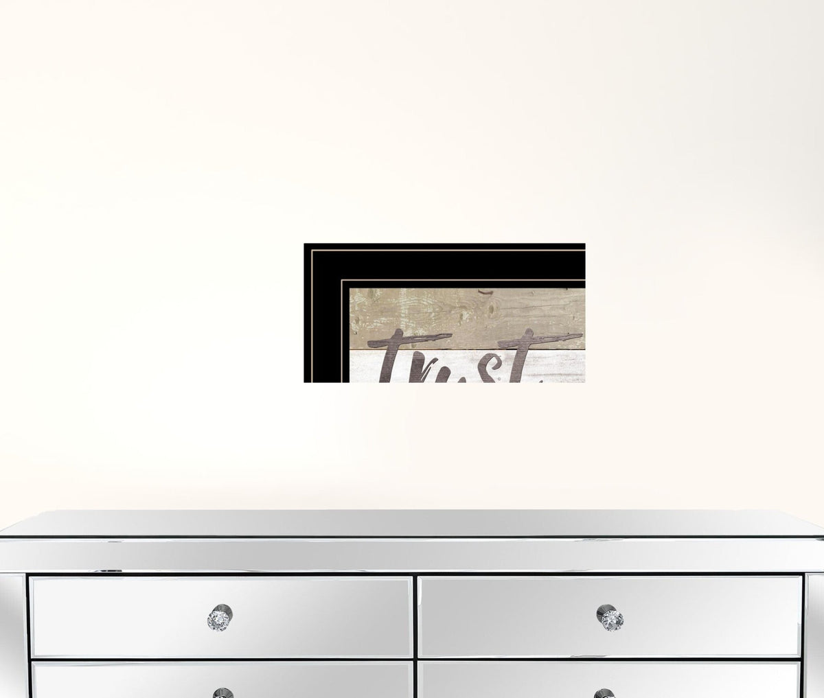 Set Of Two Trust in the Lord Black Framed Print Wall Art LuxuryLifeWay Online Store