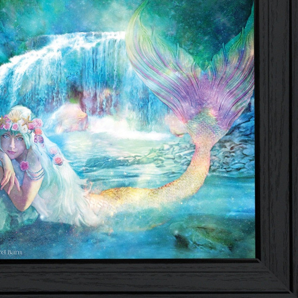 Set Of Two Mermaids 2 Black Framed Print Wall Art LuxuryLifeWay Online Store