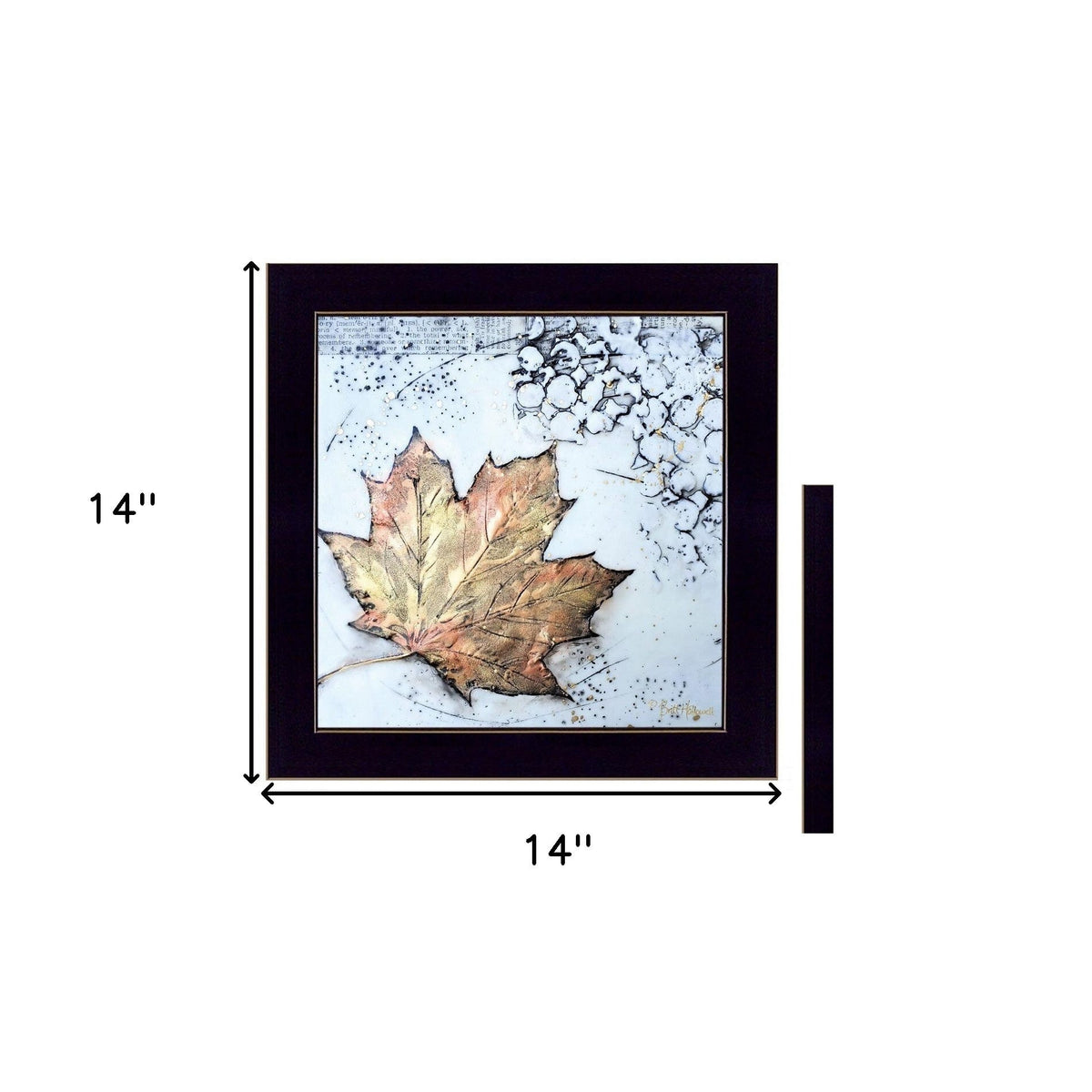 Set Of Two Channeling Fall Leaves I and III 3 Black Framed Print Wall Art LuxuryLifeWay Online Store