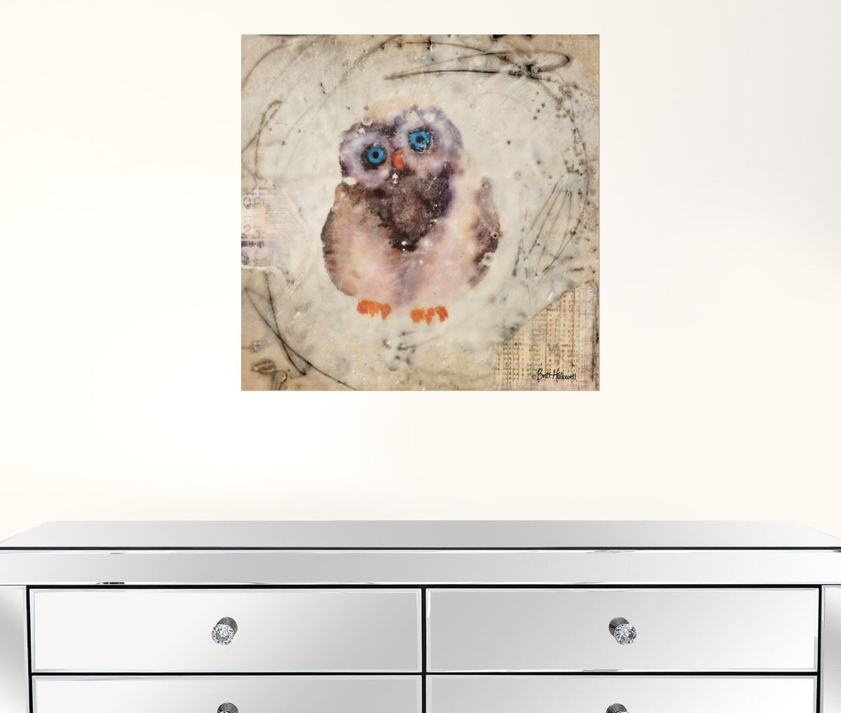 Set Of Two Wonder Years Owls 1 White Framed Print Wall Art LuxuryLifeWay Online Store
