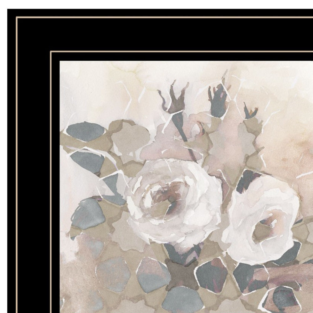 Set Of Two Transitional Blooms 2 Black Framed Print Wall Art LuxuryLifeWay Online Store