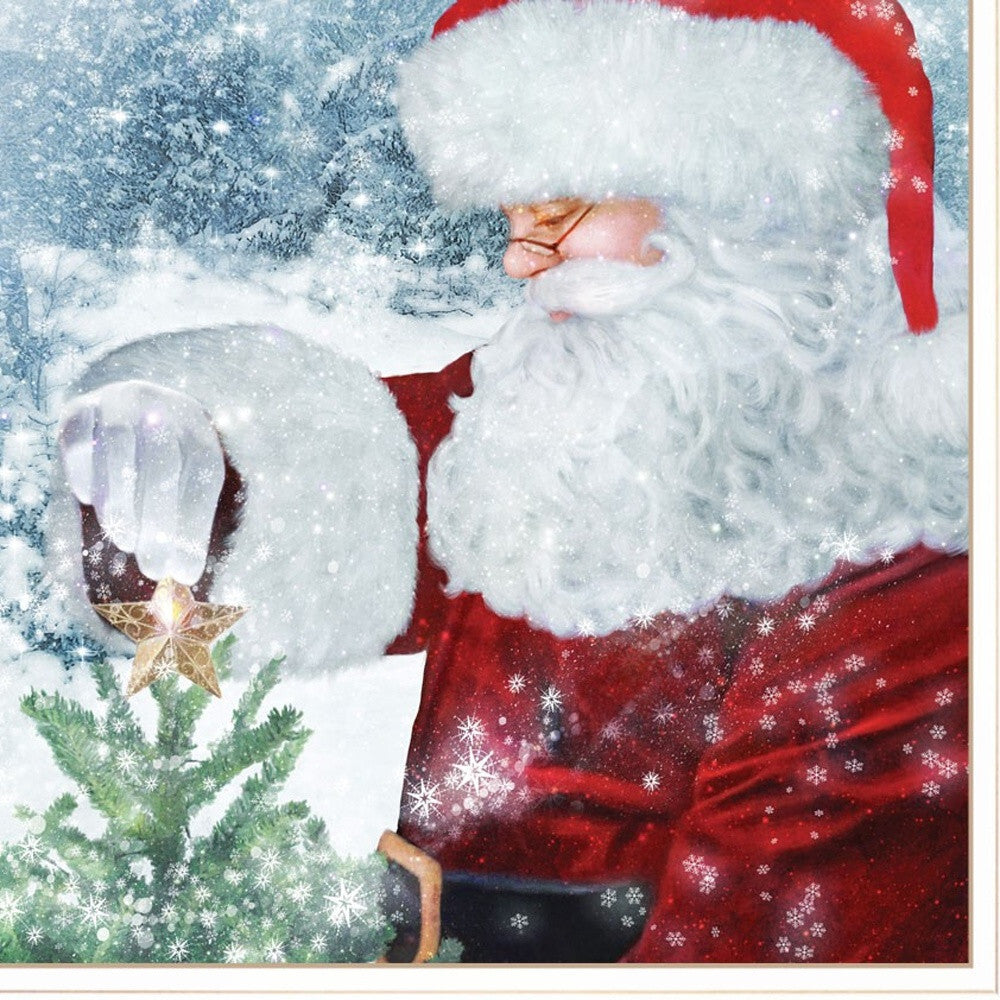 Set Of Two Santas Blessings 1 White Framed Print Wall Art LuxuryLifeWay Online Store