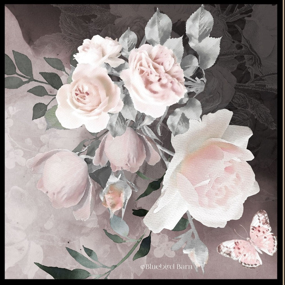 Set Of Two Noir Roses 3 Black Framed Print Wall Art LuxuryLifeWay Online Store
