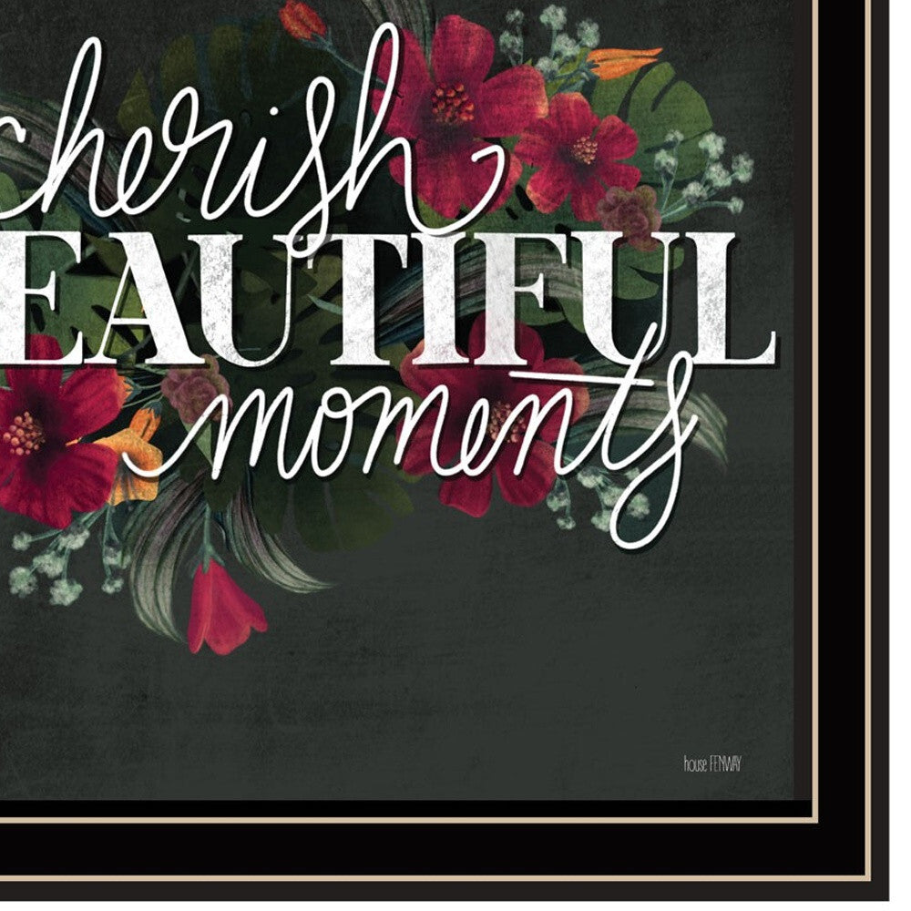 Set Of Two Cherish and Have Faith 2 Black Framed Print Wall Art LuxuryLifeWay Online Store