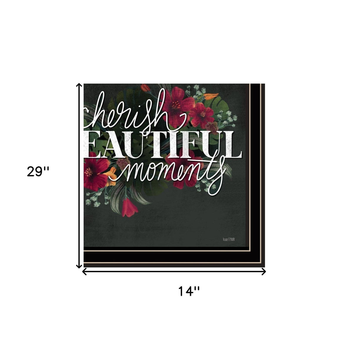 Set Of Two Cherish and Have Faith 2 Black Framed Print Wall Art LuxuryLifeWay Online Store