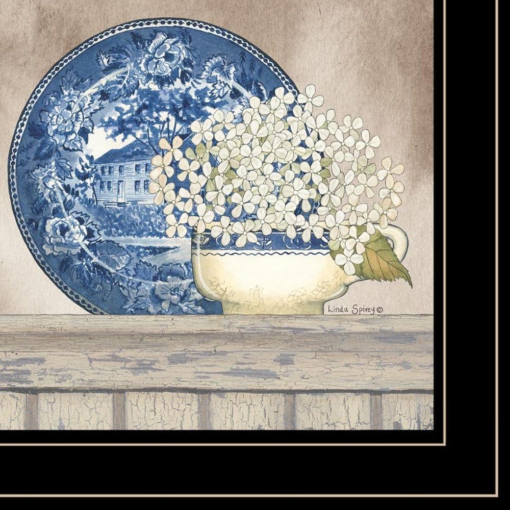 Set Of Two The Farmhouse Blues Black Framed Print Wall Art LuxuryLifeWay Online Store