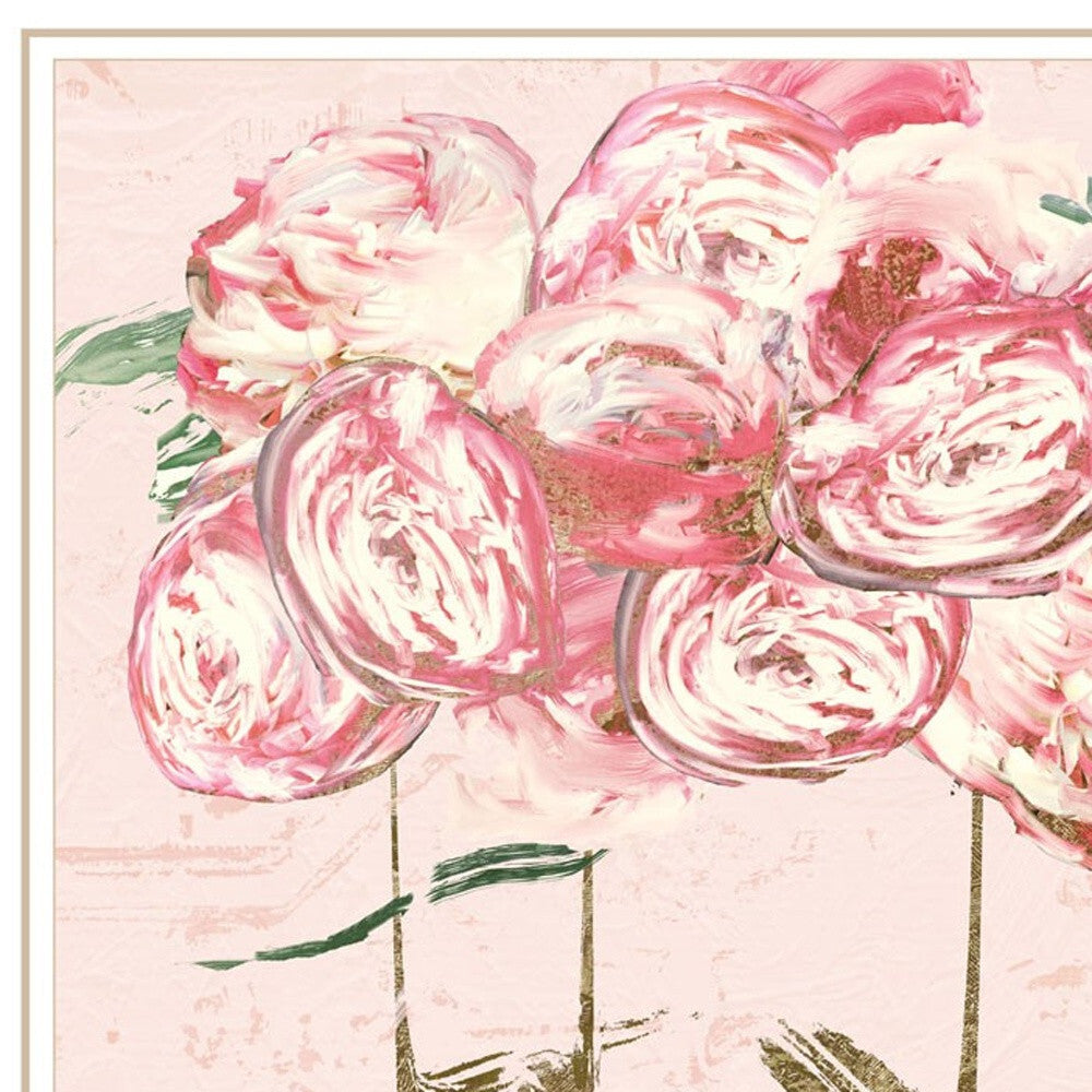 Set Of Two The Peonies 2 White Framed Print Wall Art LuxuryLifeWay Online Store