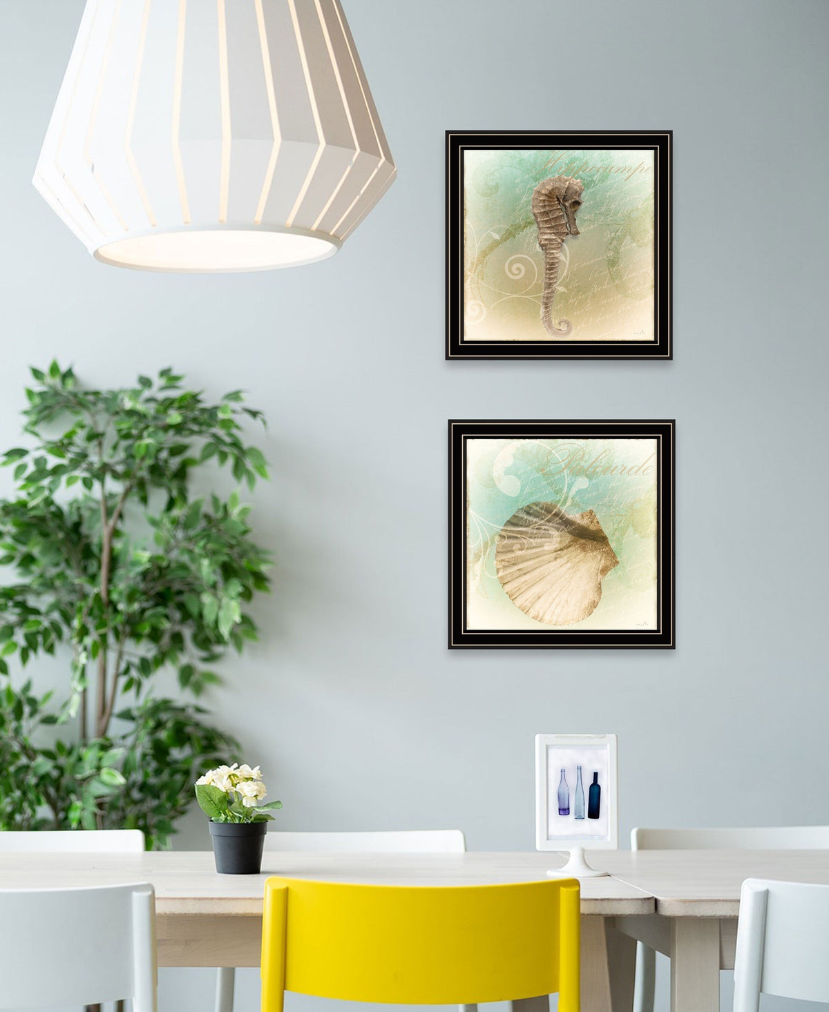 Set Of Two The Sea III and Sea IV 1 Black Framed Print Wall Art LuxuryLifeWay Online Store