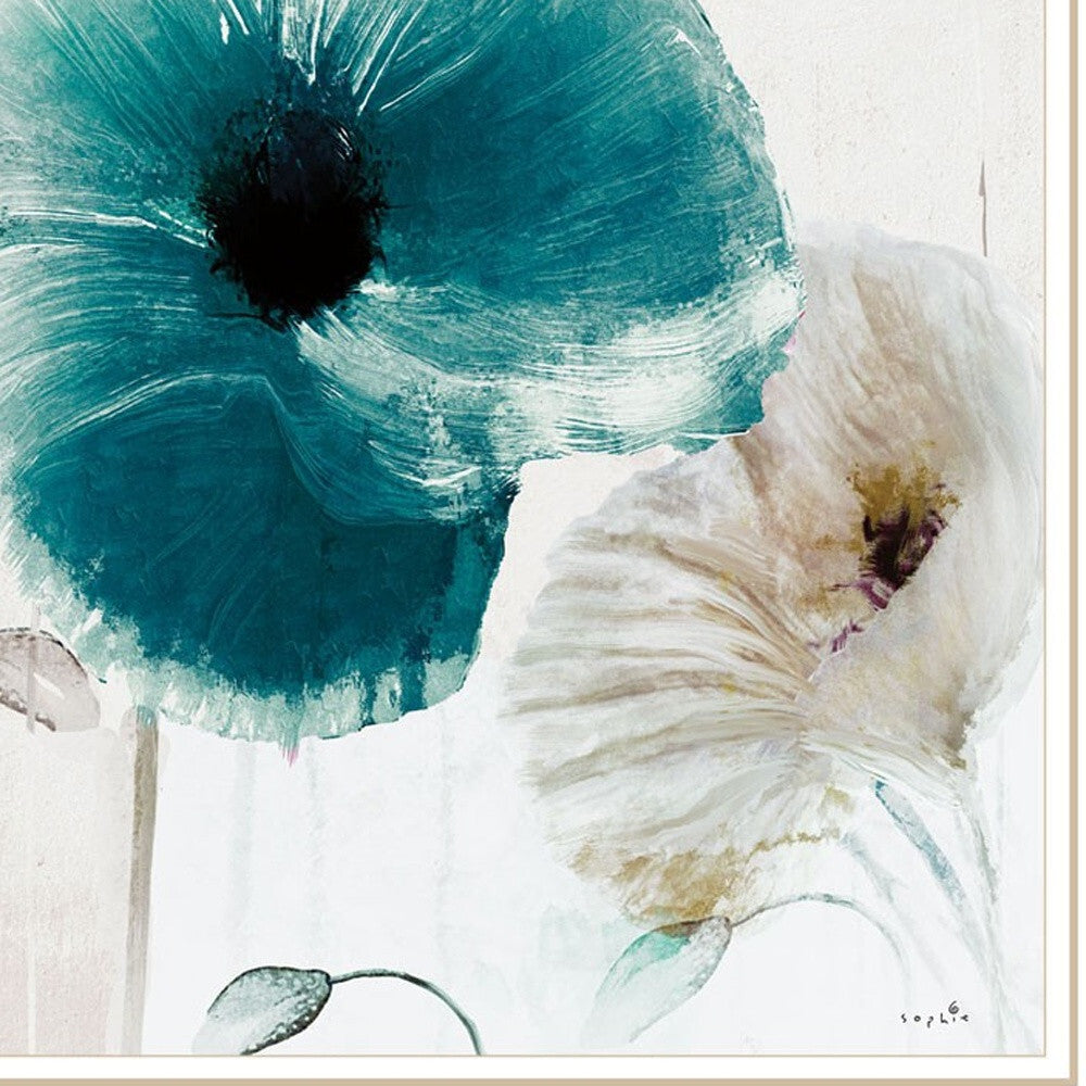 Set Of Two Poppy 2 White Framed Print Wall Art LuxuryLifeWay Online Store