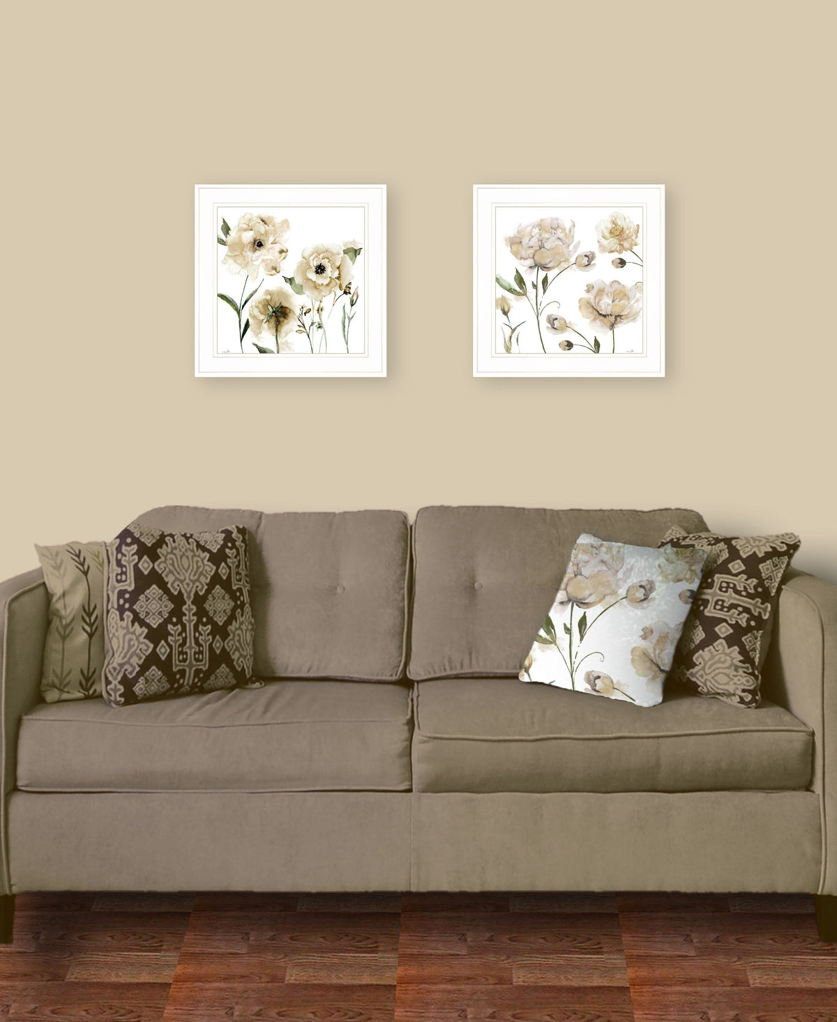 Set Of Two Brittany I and Sea II 1 White Framed Print Wall Art LuxuryLifeWay Online Store