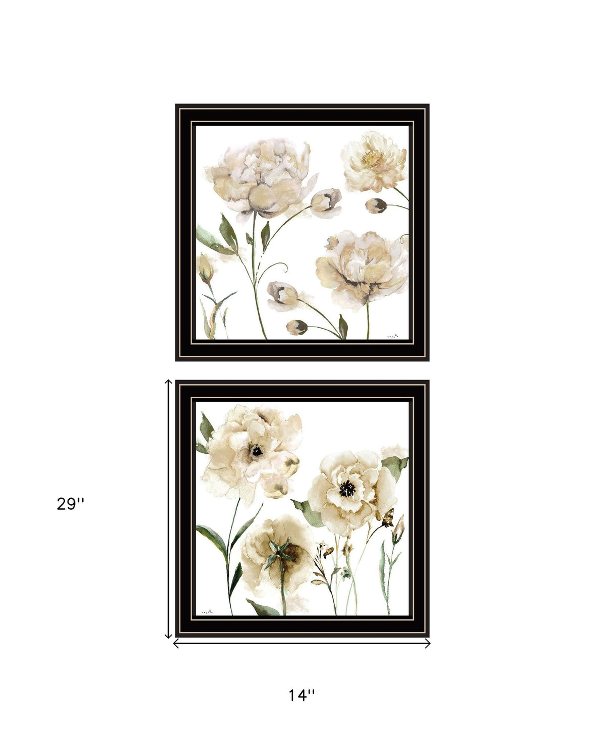 Set Of Two Brittany I and Sea II 2 Black Framed Print Wall Art LuxuryLifeWay Online Store
