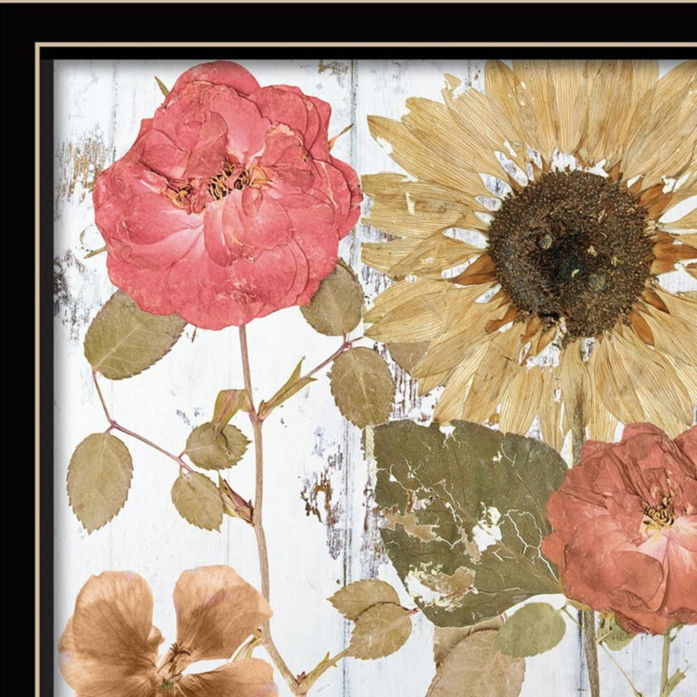 Set Of Two Earth to Petals 1 Black Framed Print Wall Art LuxuryLifeWay Online Store