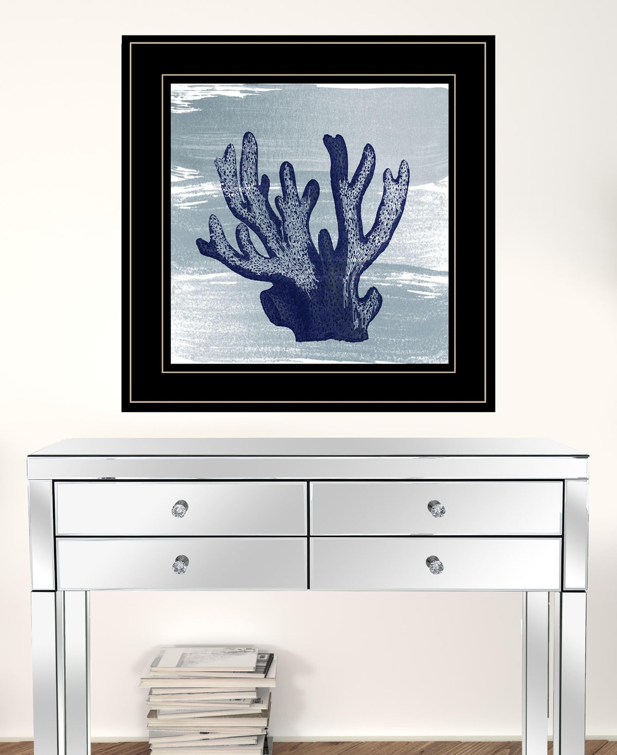Set Of Two The Beach Coastal 2 Black Framed Print Wall Art LuxuryLifeWay Online Store