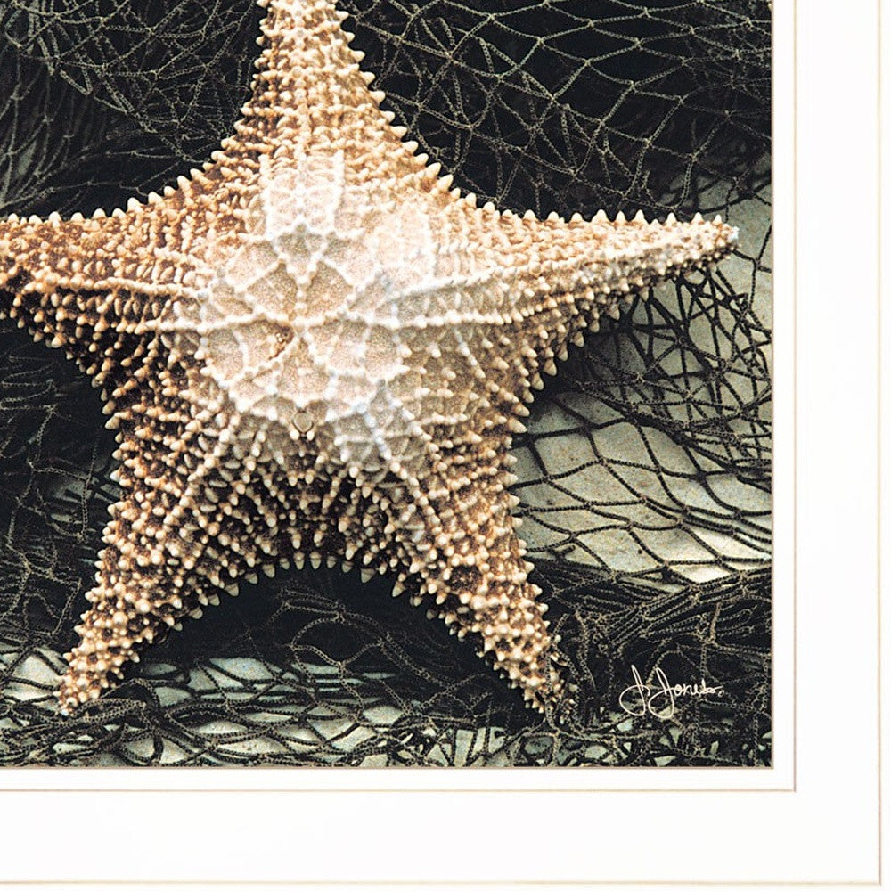Set Of Two Ocean Net White Framed Print Wall Art LuxuryLifeWay Online Store