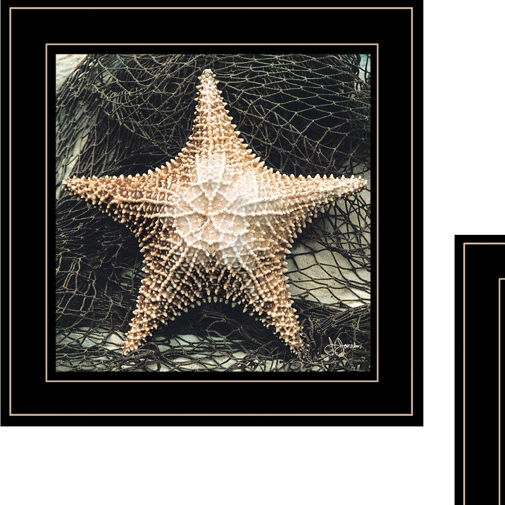Set Of Two Ocean Net 2 Black Framed Print Wall Art LuxuryLifeWay Online Store