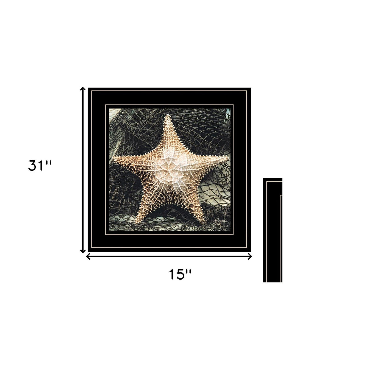 Set Of Two Ocean Net 2 Black Framed Print Wall Art LuxuryLifeWay Online Store