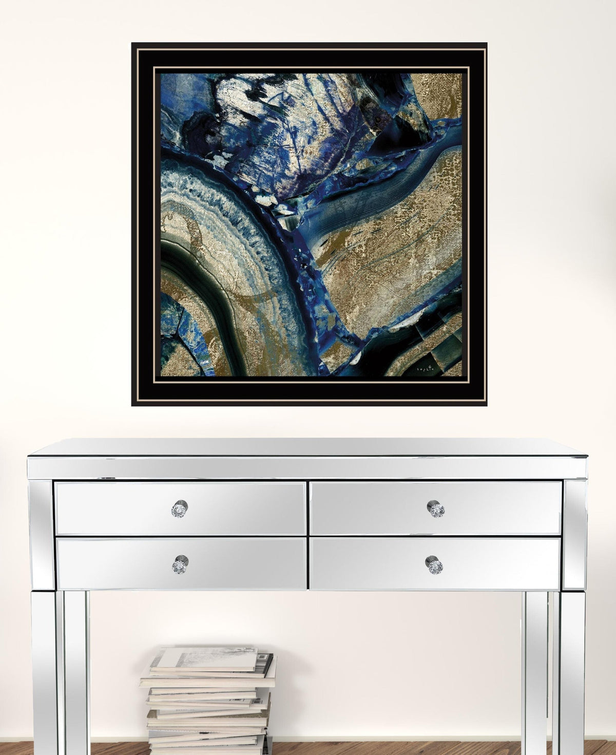 Set Of Two Geode Reef Pleasure 2 Black Framed Print Wall Art LuxuryLifeWay Online Store