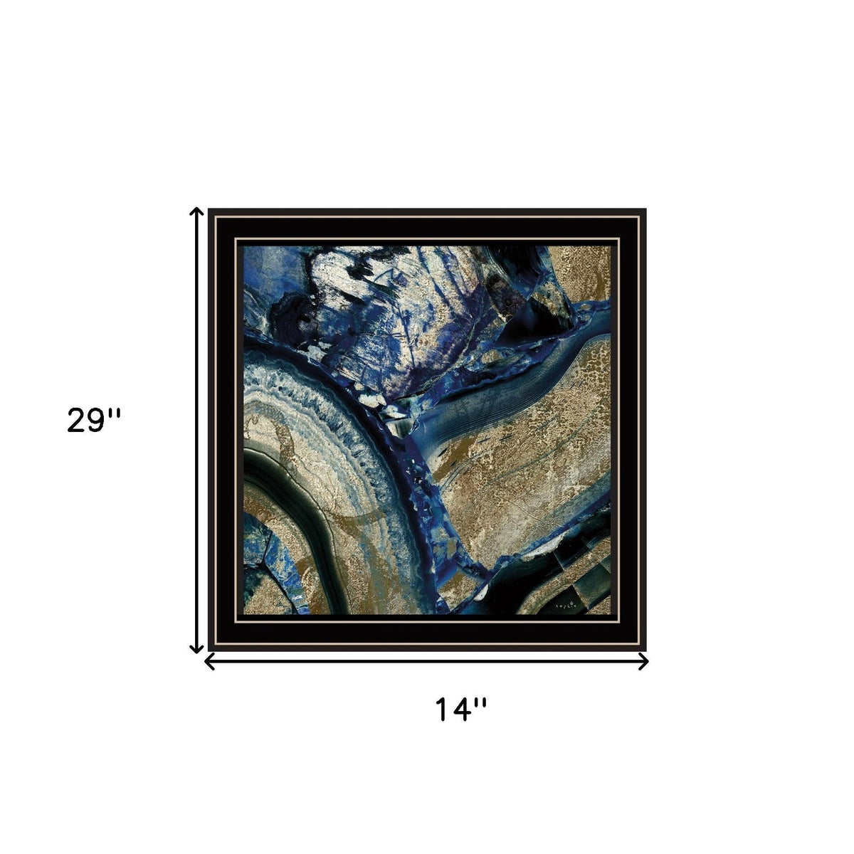 Set Of Two Geode Reef Pleasure 2 Black Framed Print Wall Art LuxuryLifeWay Online Store