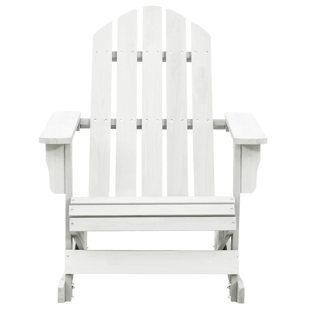 Patio Rocking Chair Wood White LuxuryLifeWay Online Store