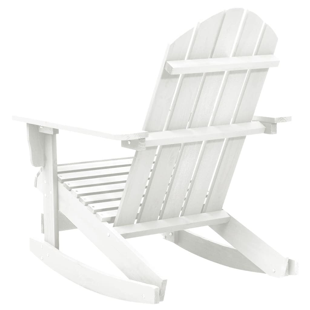 Patio Rocking Chair Wood White LuxuryLifeWay Online Store