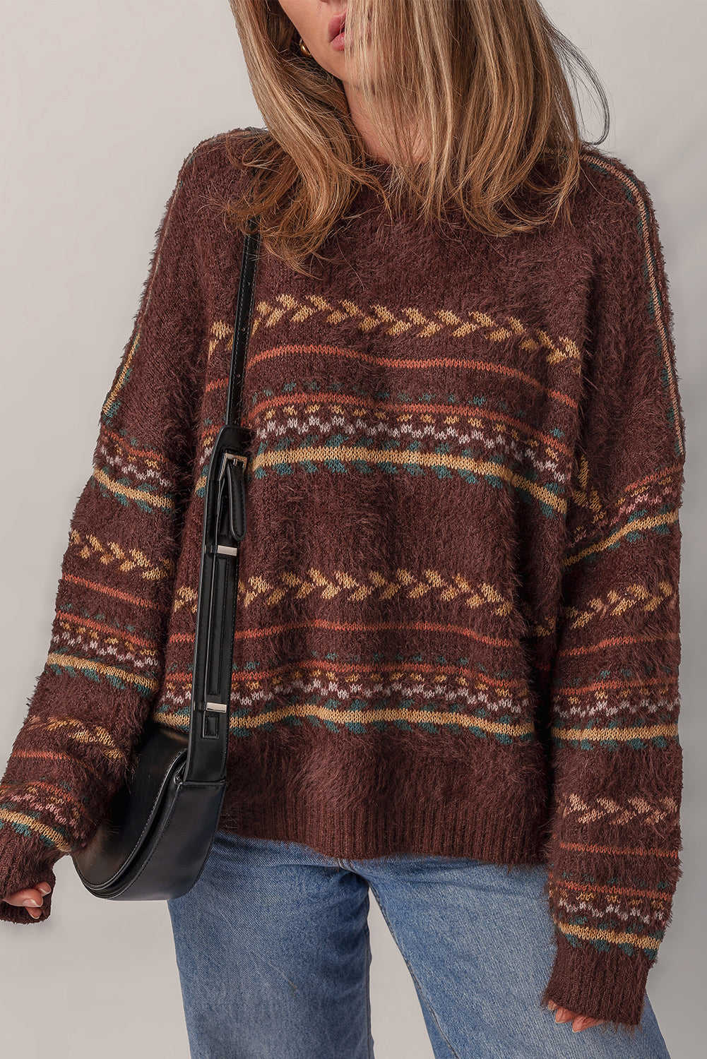 Madison Knitted Drop Shoulder Sweater LuxuryLifeWay Online Store