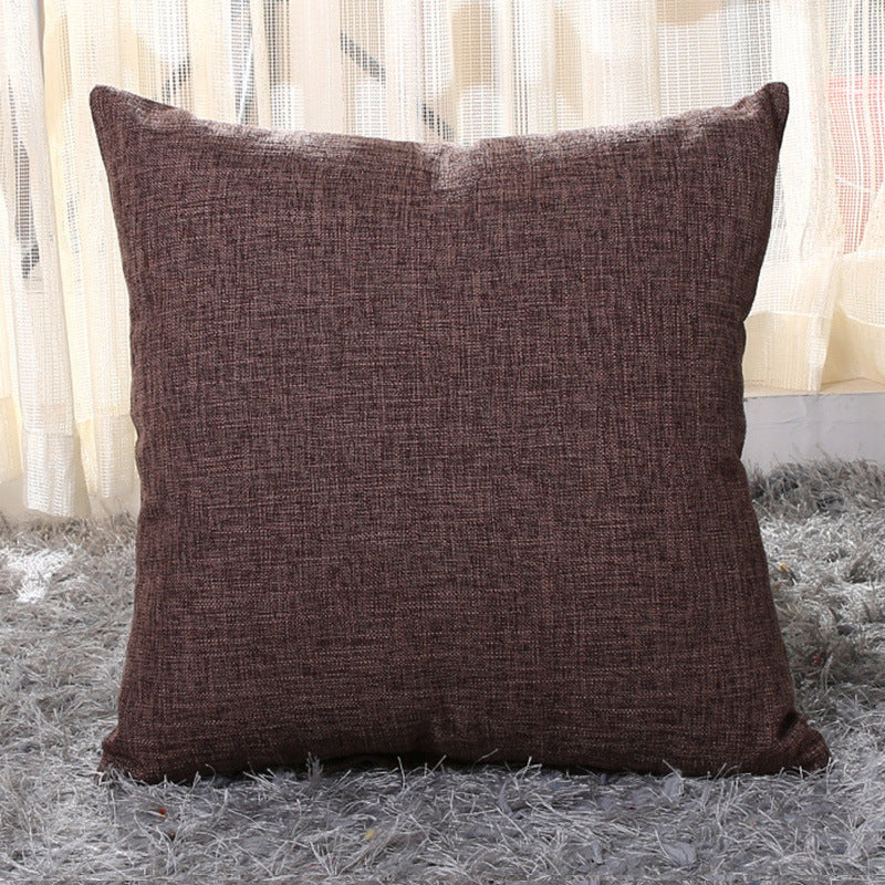 Solid color pillow cushion sofa cushion pillowcase