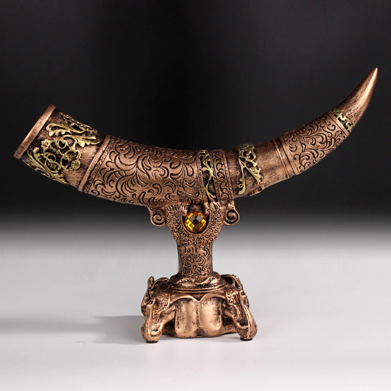 Imitation Ivory Sculpture Home Decoration Crafts PearlNestDecor.com