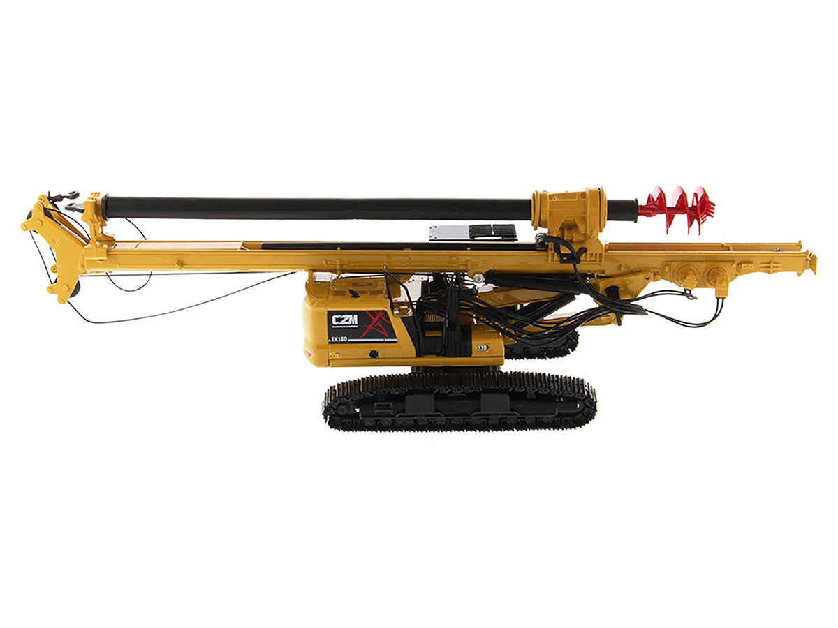 CZM EK160 Cylinder Crowd Drilling Rig Yellow "High Line" Series 1/50 Diecast Model by Diecast Masters LuxuryLifeWay Online Store