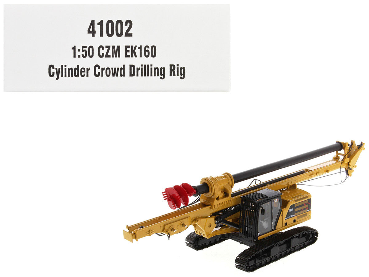 CZM EK160 Cylinder Crowd Drilling Rig Yellow "High Line" Series 1/50 Diecast Model by Diecast Masters LuxuryLifeWay Online Store